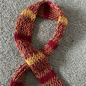 Cardinal & Gold Knitted Scarf